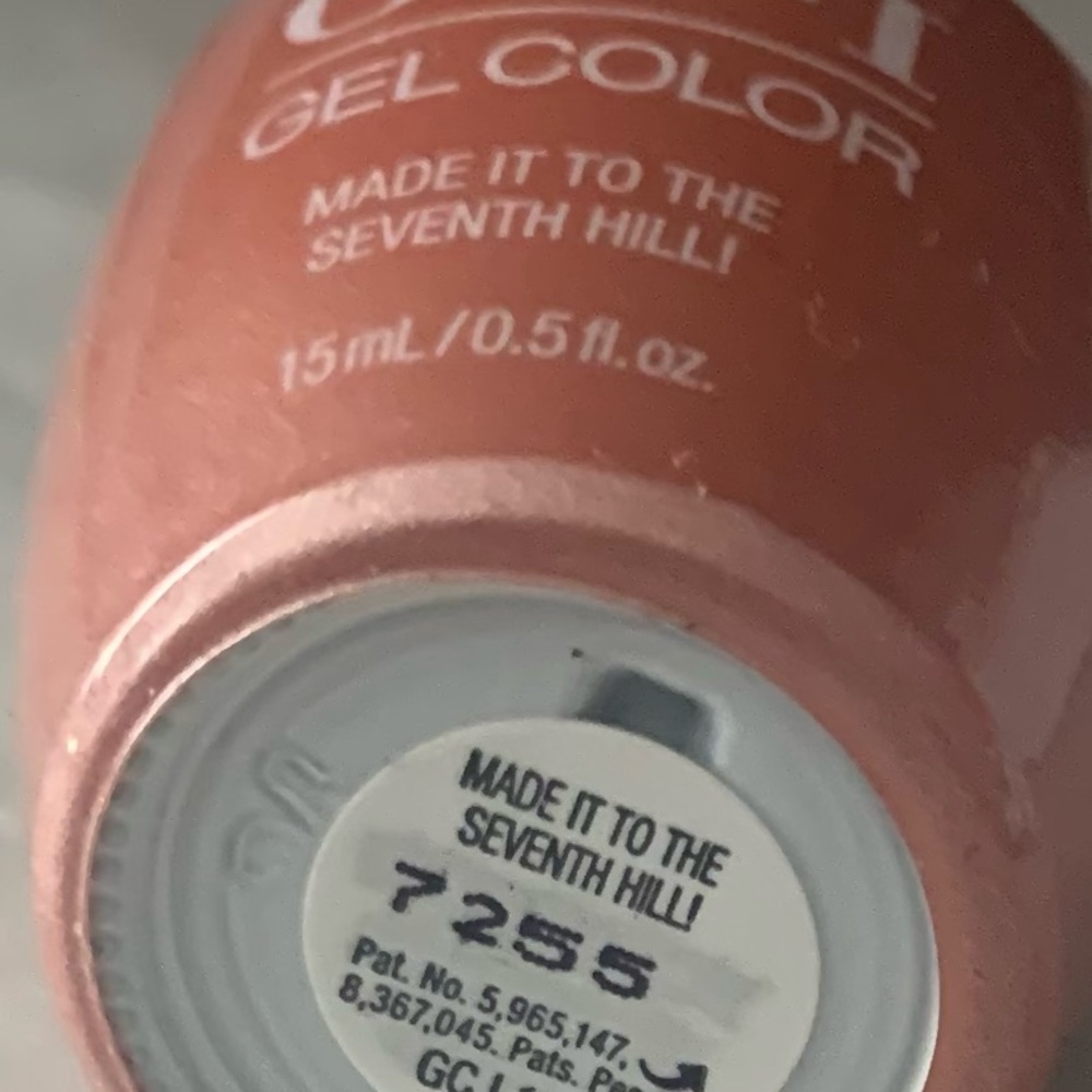 Made it to the seventh hill opi gel color